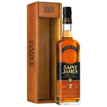 Lahev Saint James Vieux 7y 0,7l 43% Dřevěný box